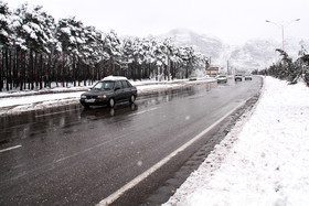 بارش برف در کرمان